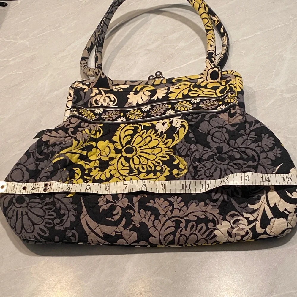 Vera Bradley Baroque Alice Clasp Quilted Frame-Top Shoulder Bag Handbag - Picture 8 of 9